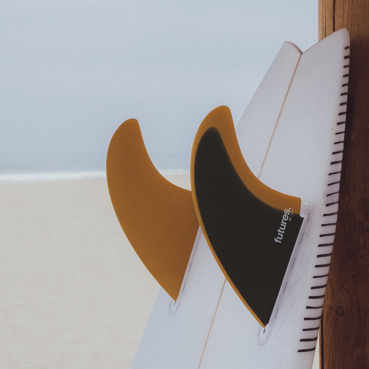 Futures EN Fiberglass Twin Fin Set-Slate/Ochre – REAL Watersports