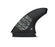 Futures Alpha 3/2 Carbon Tri Fin Set-Black/Silver-Large