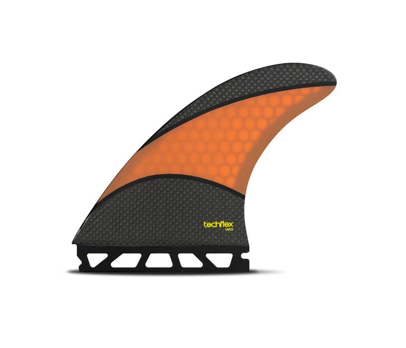 Futures AM2 Techflex Tri Fin Set-Black/Orange-Large