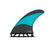 Futures AM1 Techflex Tri Fin Set-Black/Blue-Medium