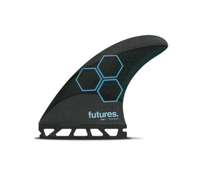 Futures AM1 Techflex Tri Fin Set-Black/Blue-Medium