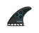 Futures AM1 Techflex Tri Fin Set-Black/Blue-Medium