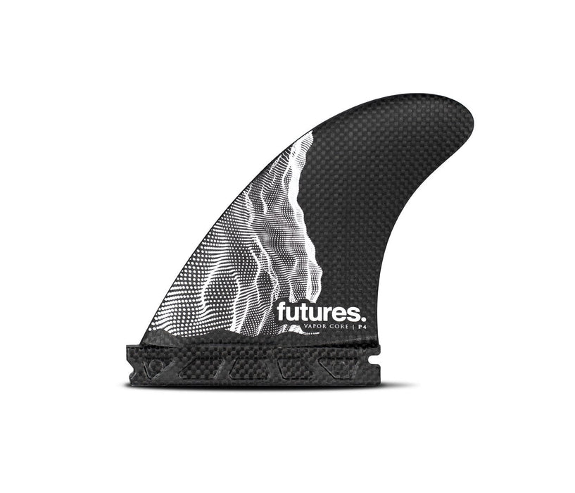 Futures P4 Vapor Core Tri Fin Set-Carbon/White-Small