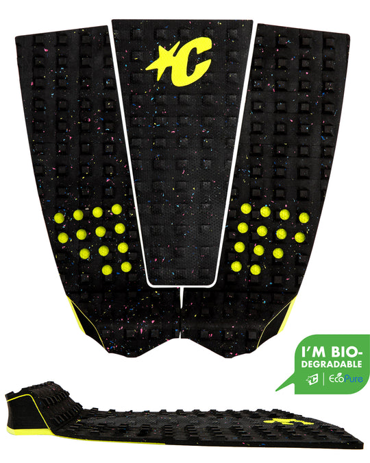 Creatures Italo Ferreira Lite Eco Traction Pad-Carbon Eco Lime