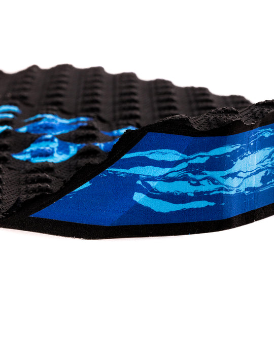 Creatures Jack Freestone Lite Traction Pad-Black Cyan Royal Swirl Chex