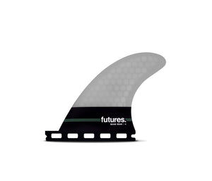 Futures Neutral Honeycomb Quad Rear Fin Set-Grey-Medium