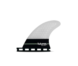 Futures Neutral Honeycomb Quad Rear Fin Set-Grey-Small