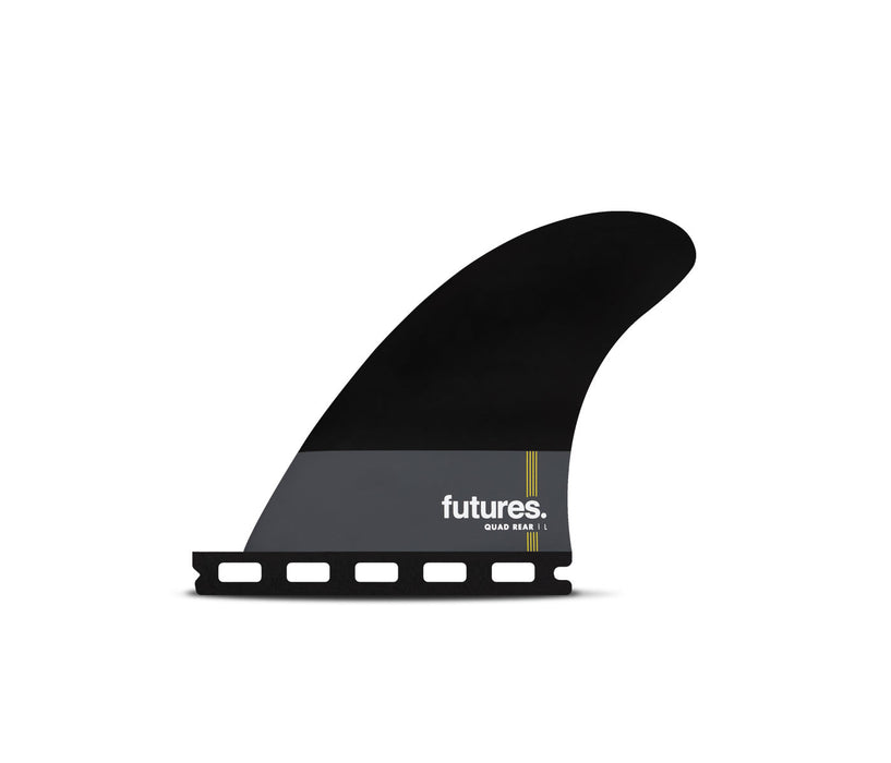 Futures Pivot Honeycomb Quad Rear Fin Set-Black-Large