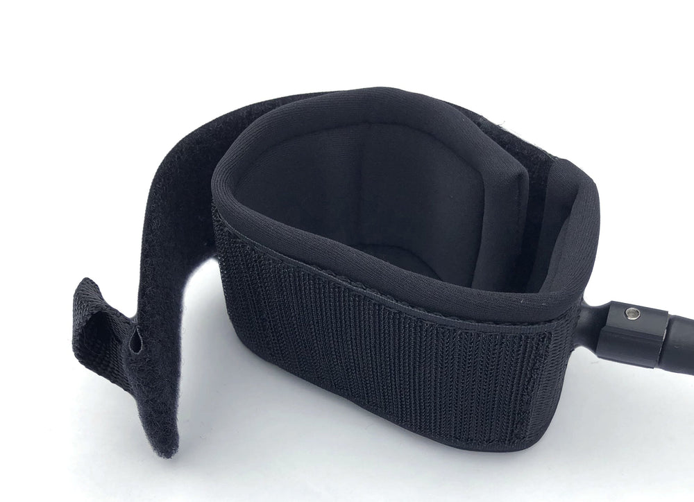 Kaohi Double Coil Ankle Leash-Black-6' x 8mm