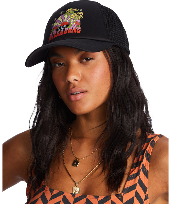 Billabong Across Waves Hat-Black Pebble