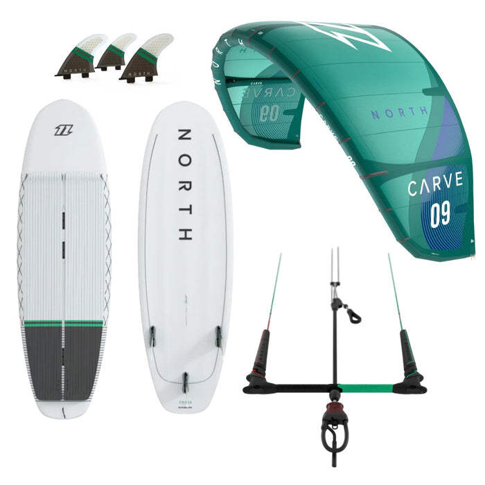 North Carve 10m Kitesurf Package w/Cross 5'0"