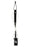 Creatures Comp Leash-6' x 1/4"-White/Black