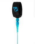 Creatures Comp Leash-Cyan Speckle Black-6'0"