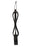 Creatures Longboard Knee Leash-Black/Black-10' x 9/32"