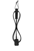 Creatures Outer Reef Leash-Black/Black-12' x 3/8"