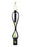 Creatures Pro Leash-6' x 9/32"-Black/Citrus