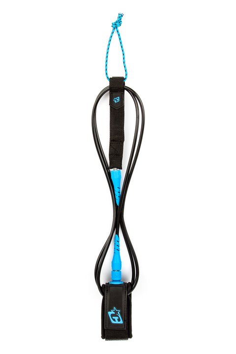 Creatures Pro Leash-Black/Cyan-8' x 9/32"