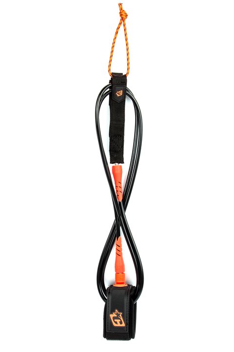 Creatures Pro Leash-6' x 9/32"-Black/Orange
