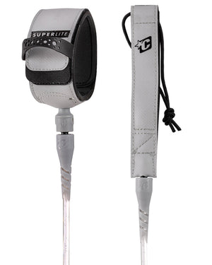 Creatures Comp Superlite Leash-White Speckle Black-6'0"