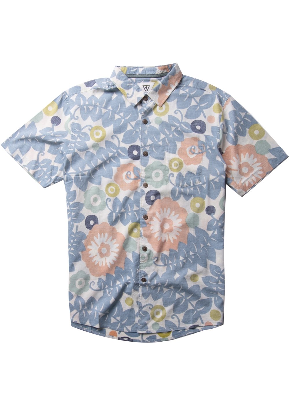 Vissla Zanzabar S/S Shirt-Storm Blue