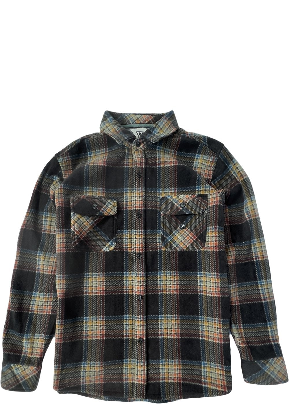 Vissla Eco-Zy Polar Flannel L/S Shirt-Black