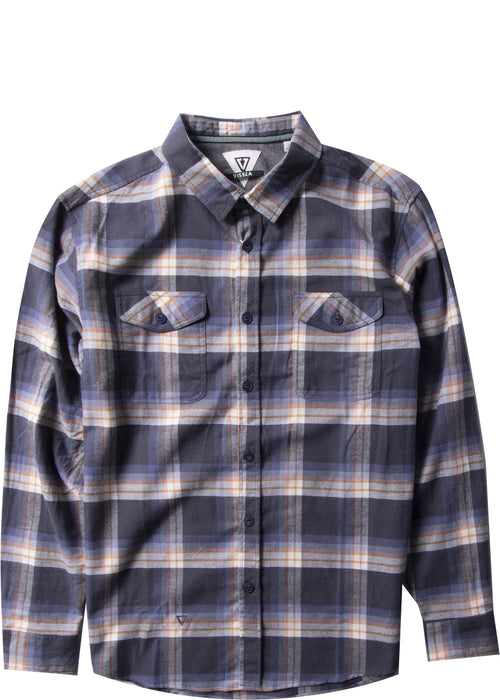 Vissla Central Coast Flannel L/S Shirt-Graphite