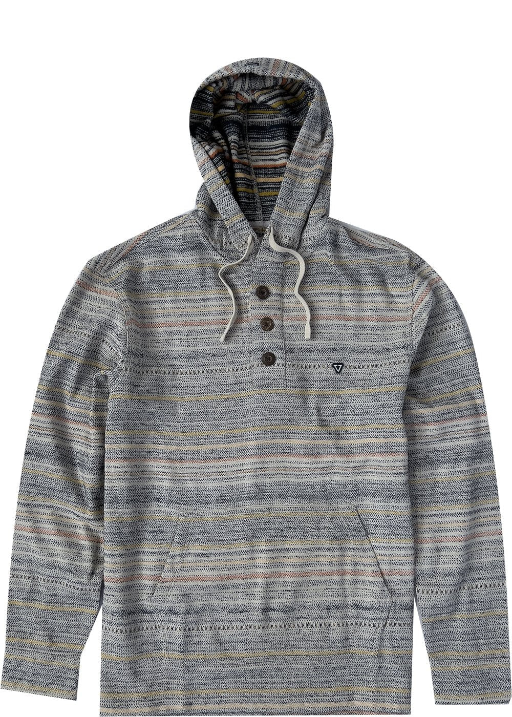 Vissla Descanso Hooded Popover L/S Shirt-Harbor Blue