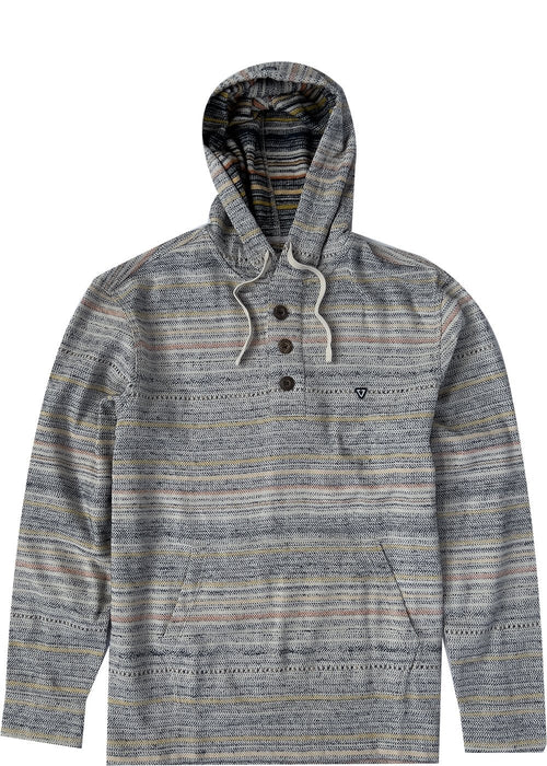 Vissla Descanso Hooded Popover L/S Shirt-Harbor Blue