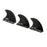 MFC x JS Thrusters Carbon Tri Fin Set-Black-Medium