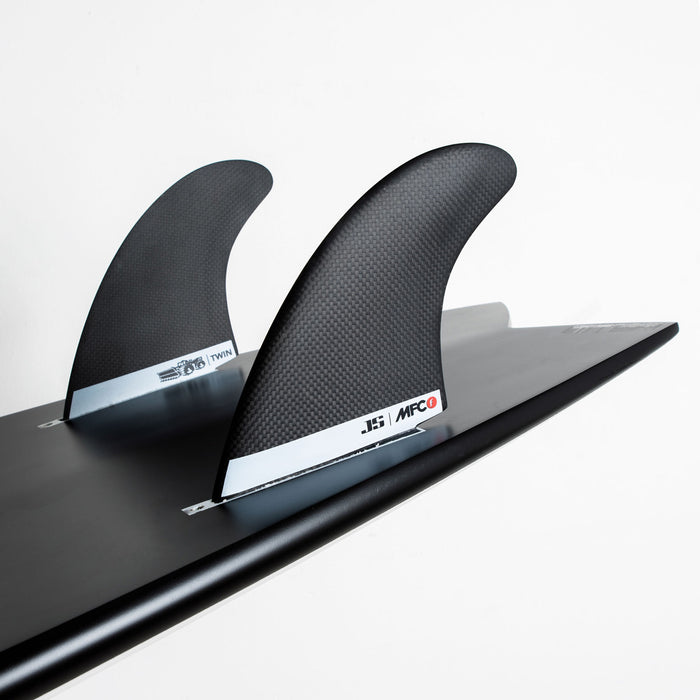 MFC x JS Twin Carbon Twin Fin Set-White