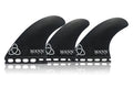 NVS Mannkine Futures Apex Tri/Quad Fin Set-Black-Medium