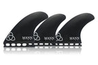 NVS Mannkine Futures Apex Tri/Quad Fin Set-Black-Medium