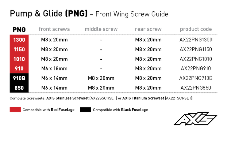 Axis Pump & Glide (PNG) Front Wing