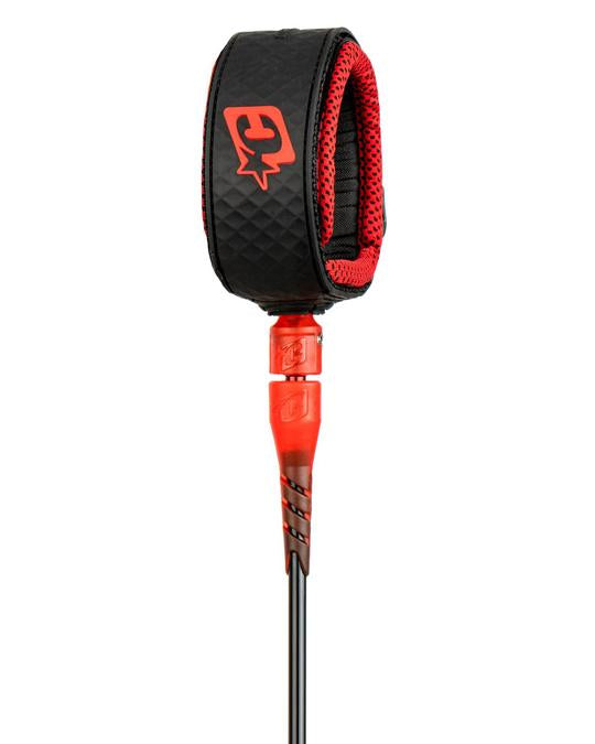 Creatures Pro Leash-Black Red-7' x 9/32"