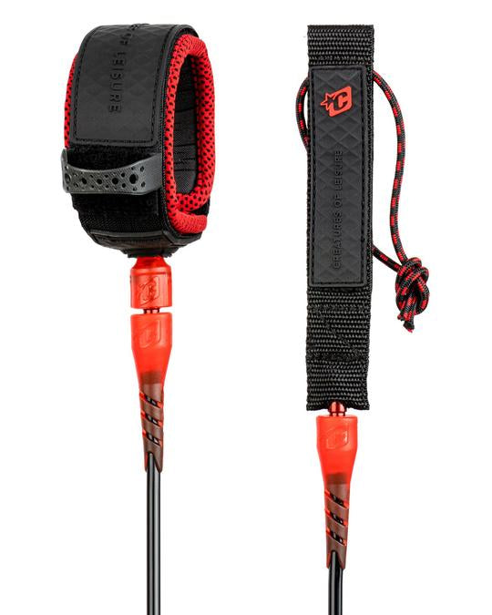 Creatures Pro Leash-Black Red-7' x 9/32"