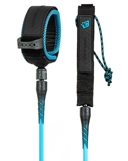 Creatures Pro Leash-Cyan Black-8' x 9/32"