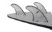 Proteck FCS Power Flex Safety Tri Fin Set-Black-4.0"