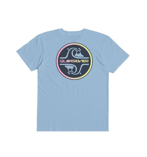 Quiksilver Boys Core Bubble Tee-Sky Blue