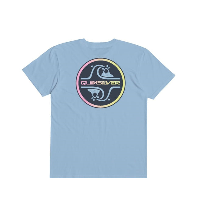 Quiksilver Boys Core Bubble Tee-Sky Blue