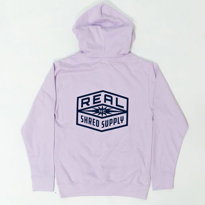 REAL Shred Supply Hooded Sweatshirt-Lavender