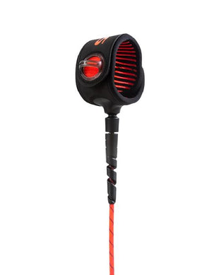 FCS Freedom Helix All Around Leash-Red/Black-6'