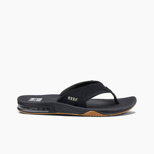 REEF Fanning Sandal-Black/Silver