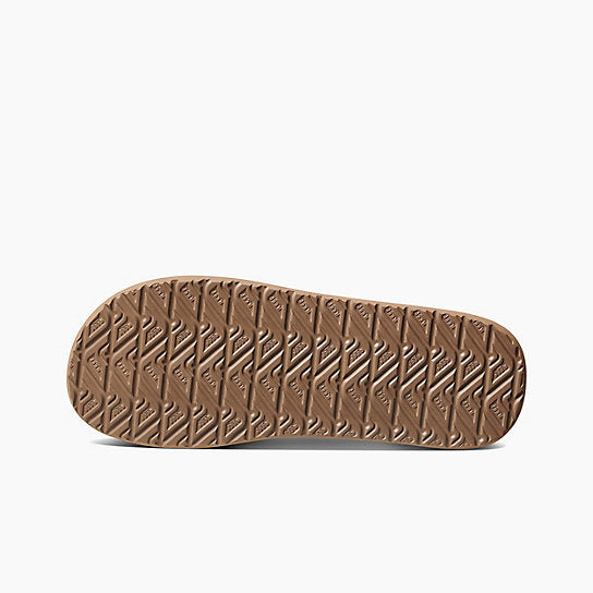 Reef Leather Contour Cushion Sandal-Chocolate