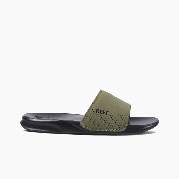 Reef One Slide Sandal-Black/Olive