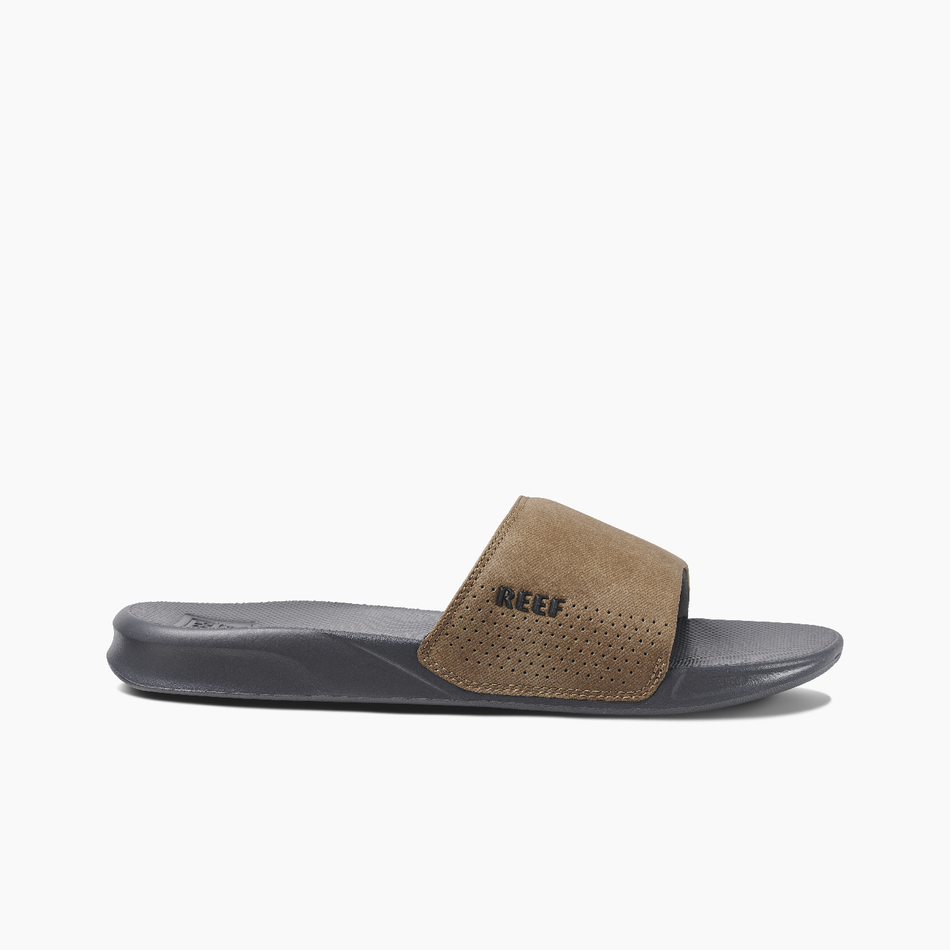REEF REEF One Slide Sandal-Grey/Tan