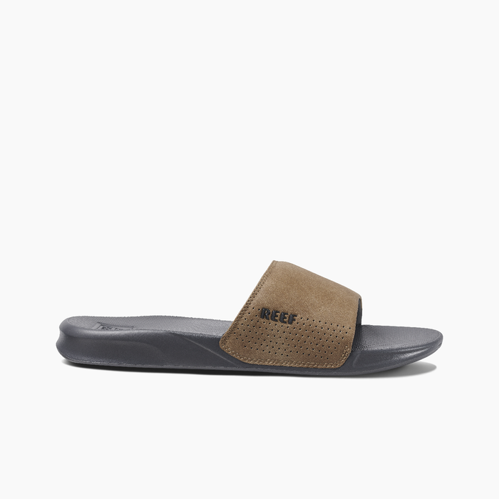 Reef One Slide Sandal-Grey/Tan