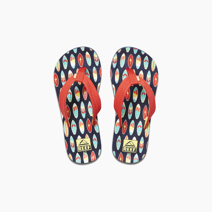 Reef Kids Ahi Sandal-Red Surfer