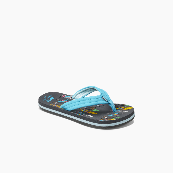 Reef Jonas Claesson Kids Ahi Sandal-Surfing Friends