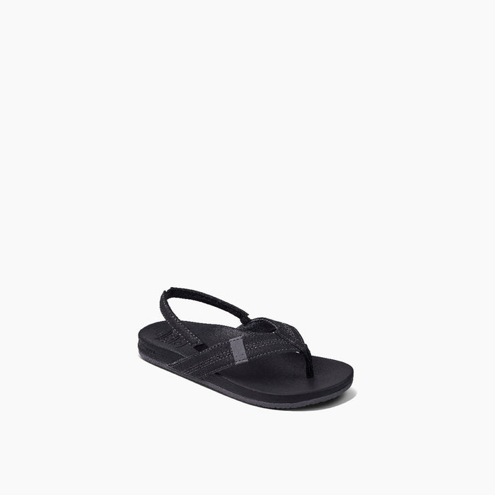 REEF Little Cushion Phantom Sandal-Black