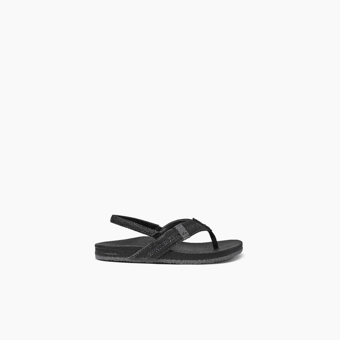 Reef Little Cushion Phantom Sandal-Black